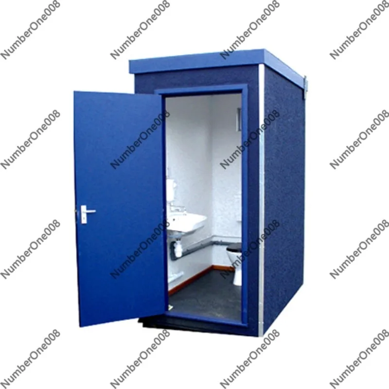 Prefabricated Portable Toilet Shower Enclosure Low Cost Outdoor Unit Steel Material for Construction Site