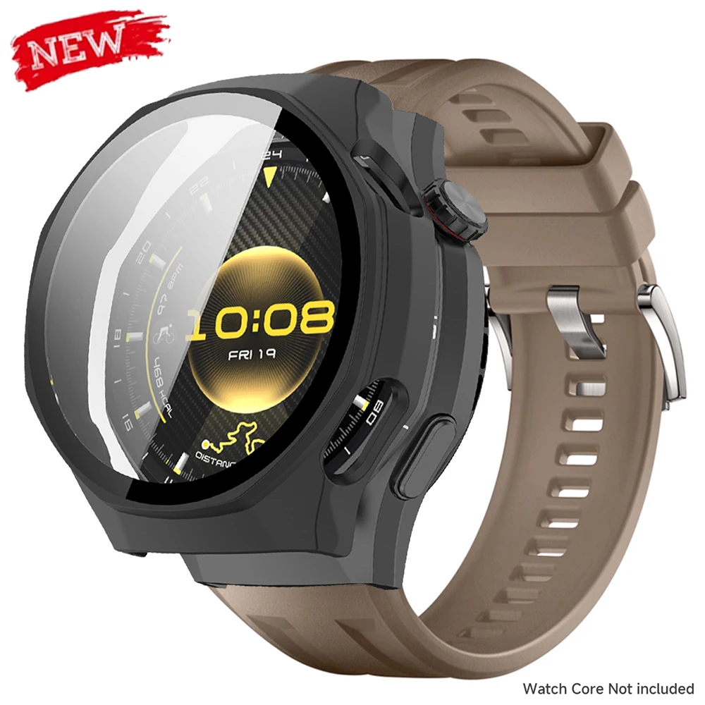 Schnellverschluss-Silikonarmband + PC-Hülle für Huawei Watch GT6 Pro 46 mm Rundum-Bildschirmschutzhülle Hard Shell Band Armband