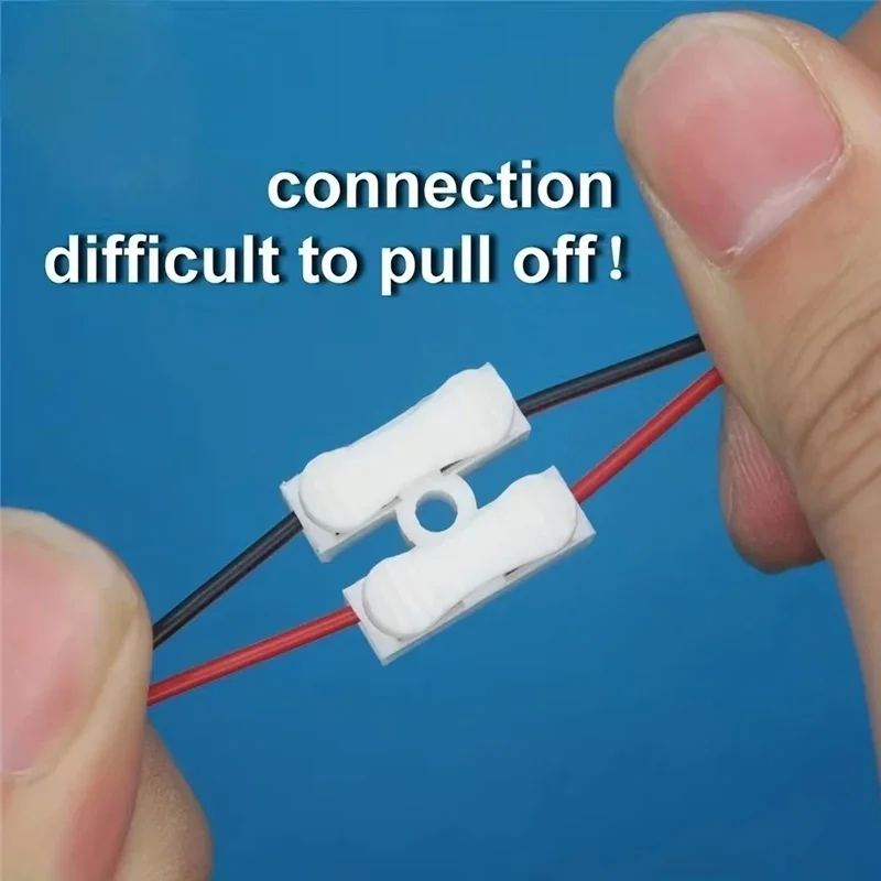 20 個 2 ピン電気ケーブルコネクタ CH2 クイックスプライスロックワイヤー端子ランプ接続