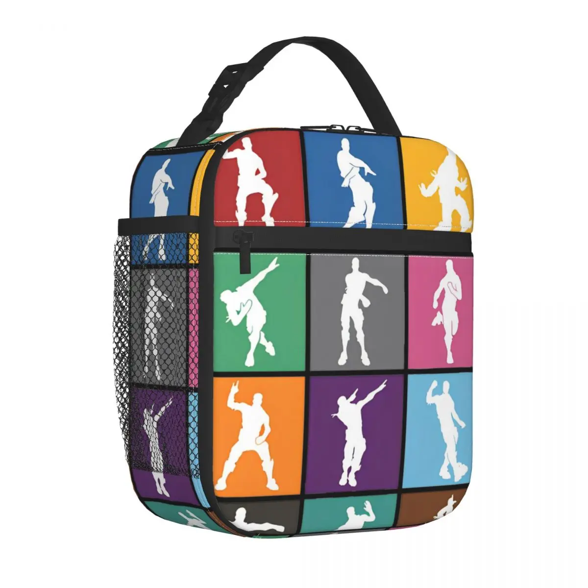 Fortnited Battle Royale Victory Dance Lattice Insulated Lunch Bags Szczelny pojemnik na posiłek Torba termiczna Lunch Box Tote Girl Boy