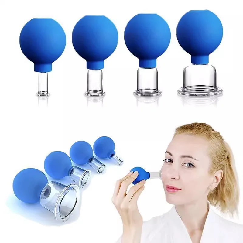 

Glass rubber cupping spherical vacuum walking massage hygroscopic device portable household health cupping cupping device