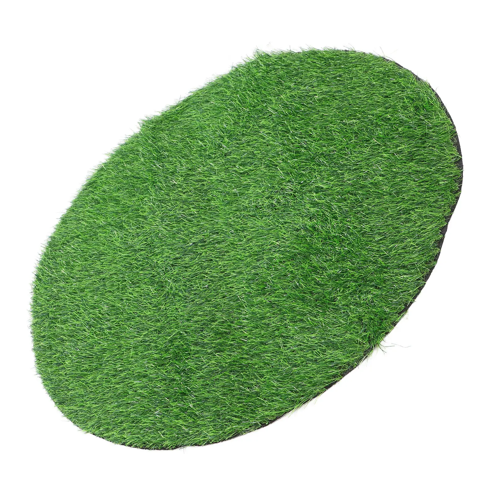 

Artificial Grass Table Mat Plastic Round Simulated Grass Tablecloth Dining Table Decor Holiday Placemat Fake Turf