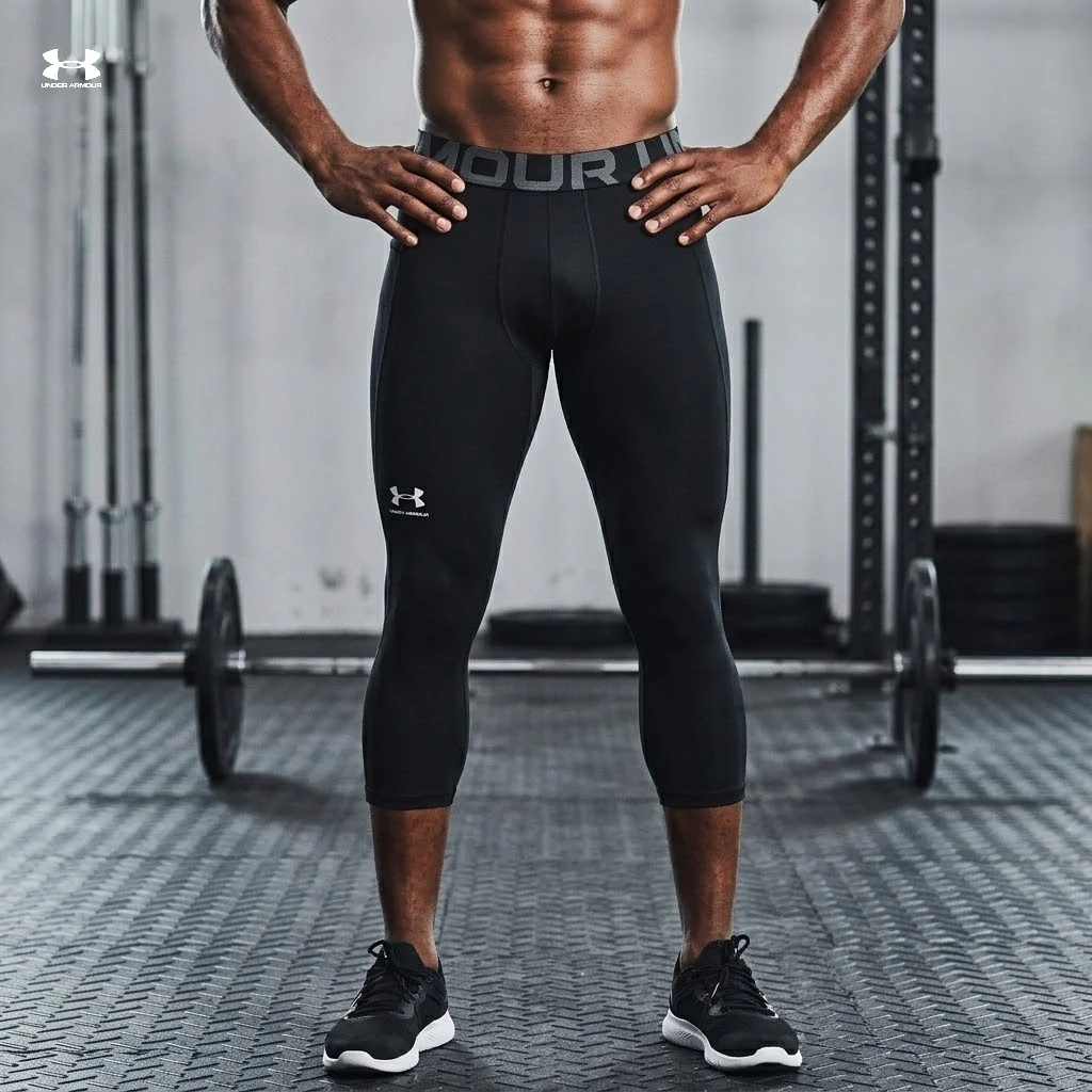 

Athletic Under Armour Men HeatGear Armour 3/4 Legging, Breathable High Stretch Moisture Wicking Compression