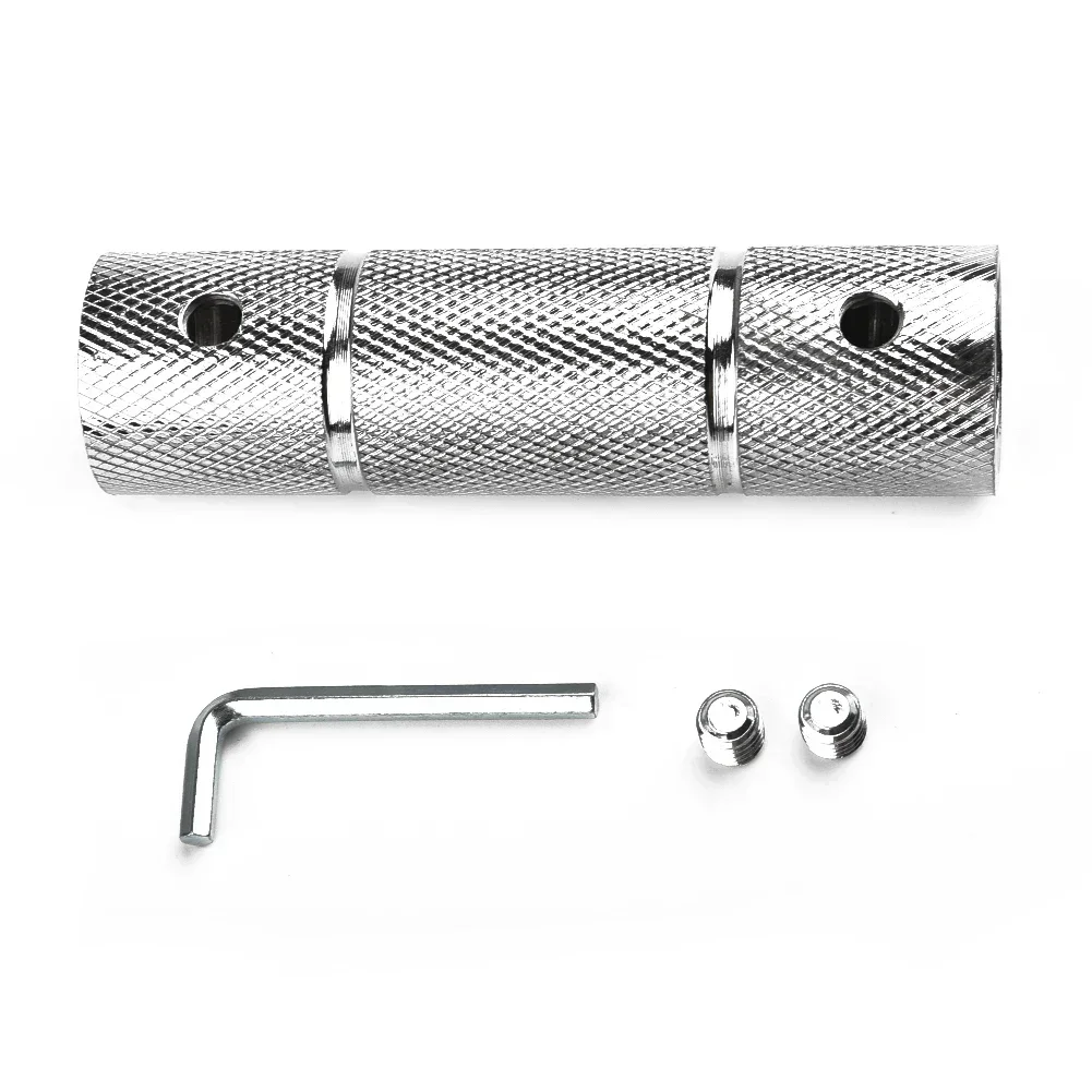 For 2.5cm Dumbbell Rod Extender Convenient Wrench + Screw + Barbell Rod Spinlock 1inch Standard 25mm Dumbbell Connector Steel