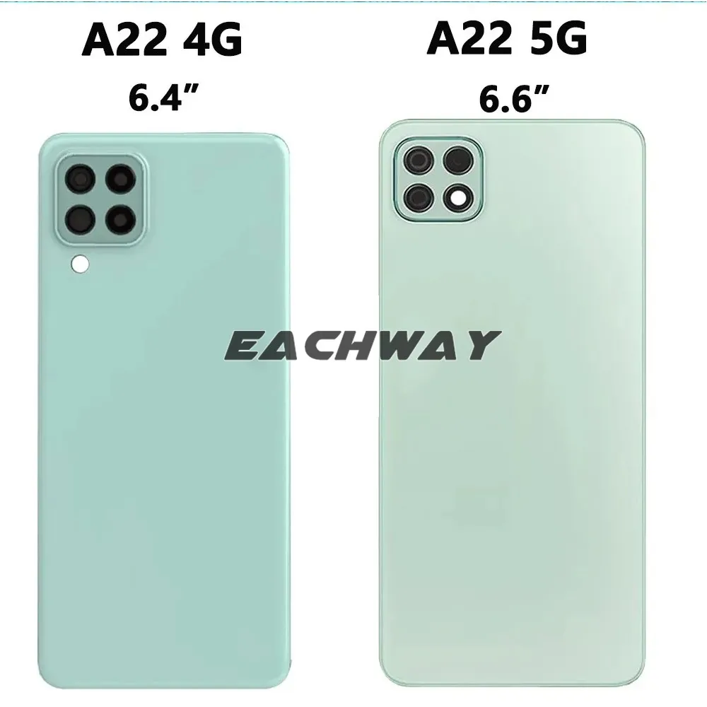 High Quality For Samsung Galaxy A22 4G A225 Battery Cover Back Housing Case For Samsung A22 5G A226 Middle Frame Replace