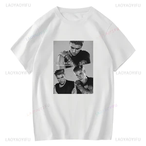 Justin Bieber ekip yakalı unisex tişört, kısa, gündelik, Sokak Kıyafeti, poster kapağı, yeni, şık, ilkbahar, yaz, 2022 pantolonda en çok satılan 12, justin bieber-no. 7