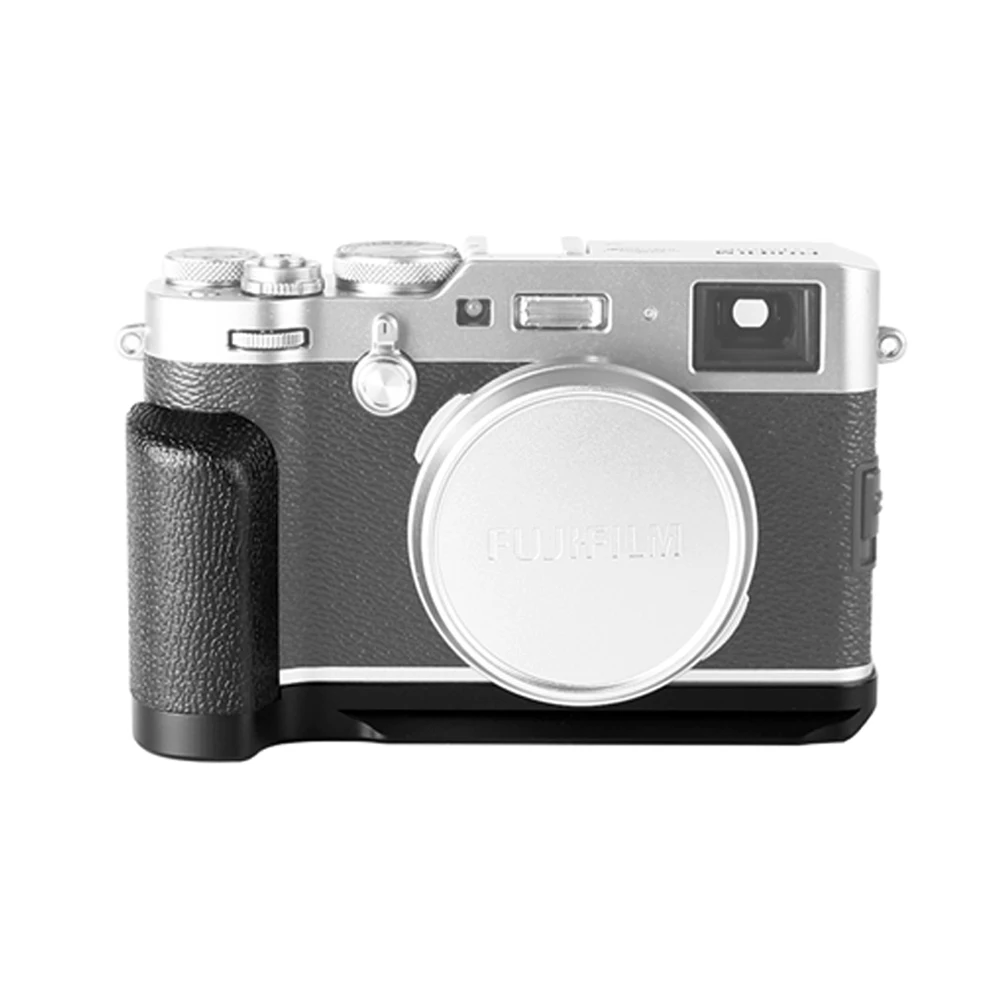 Meike MK-X100FG Hand Grip 1/4 Screw Metal Grip Quick Release L Plate Bracket Holder for Fujifilm X100F Camera DSLR