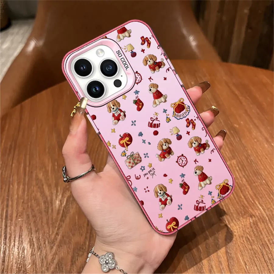 아이폰 17부터 11 프로 맥스 플러스까지 사용 가능한 푹신한 강아지 폰 케이스