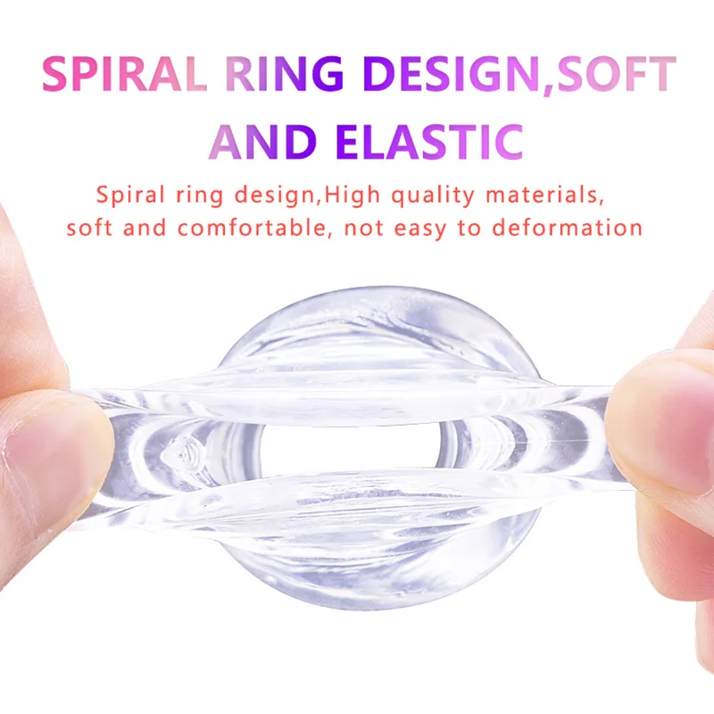 Silicone Penis Rings for Men Reusable Semen Cock Ring Male Enlargement Delay Ejaculation Stronger Erection Sex Toys For Couple