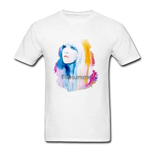 

T Shirt Shop Short Sleeve Men Stevie Nicks Design O-Neck Tall T Shirt