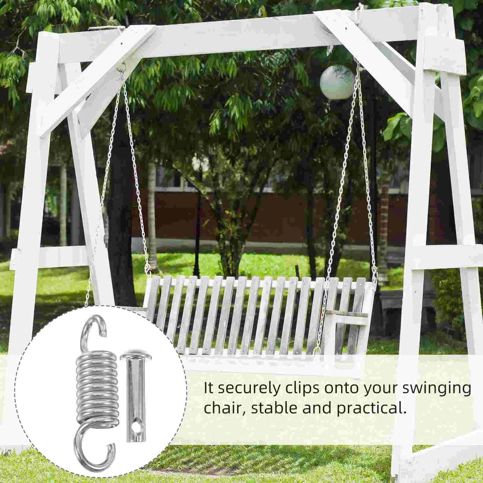 Swing Spring Porch Accessories Hammock Hardware Hooks Heavy Duty Springs Hanging Kit Indoor