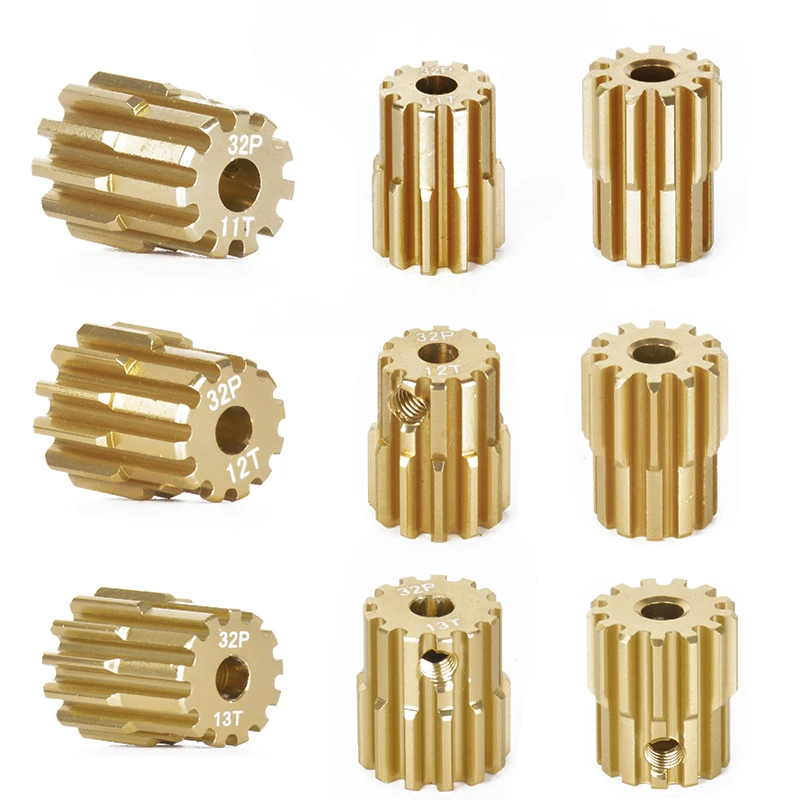 32P M0.8 3.175mm 11T 12T 13T 14T 15T 16T 17T 18T 19T 20T 7075 Aluminum alloy Metal Pinion Motor Gear For 1/10 RC Model Car