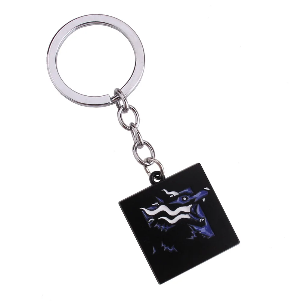 NewStyles لعبة قوس قزح ستة الحصار سلسلة مفاتيح Jager Glaz سلسلة مفاتيح معدنية الذكور سيارة كيرينغ حامل بورت المفتاح الموسيقي هدايا الرجال النساء مجوهرات #3