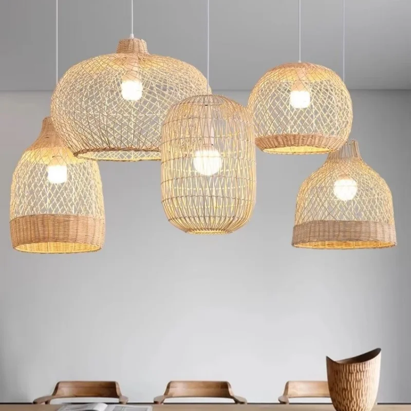 

Handmade Rattan Pendant Light Wabi Sabi Style Creative Personality Restaurant Tea Room Hotel Private Room Artistic Pendant Light