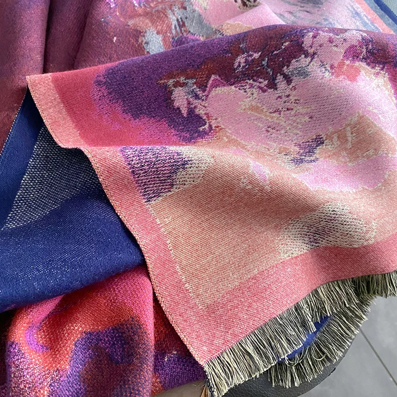 2023 Cashmere Scarf for Women Warm Shawl Fashion Thick Print Wraps Winter Blanket Stoles Poncho Bufanda Echarpe Femme Pashmina