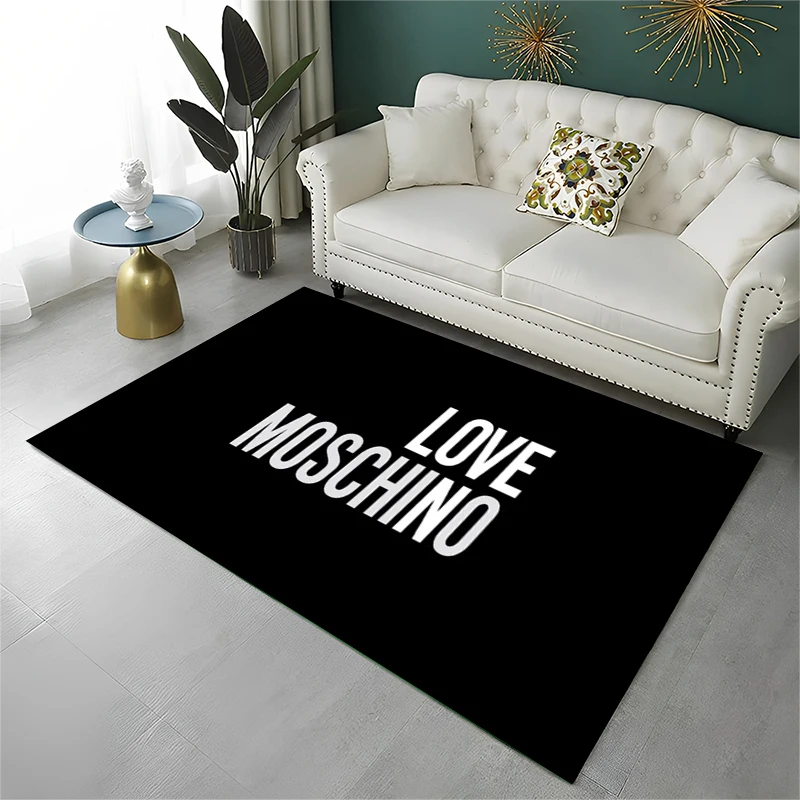 Tapete Antiderrapante Clássico M-Moschino com Estampa de Urso para Sala de Estar, Quarto, Sala de Brincadeiras, Tapete Macio para Decoração de Casa, Quarto Infantil