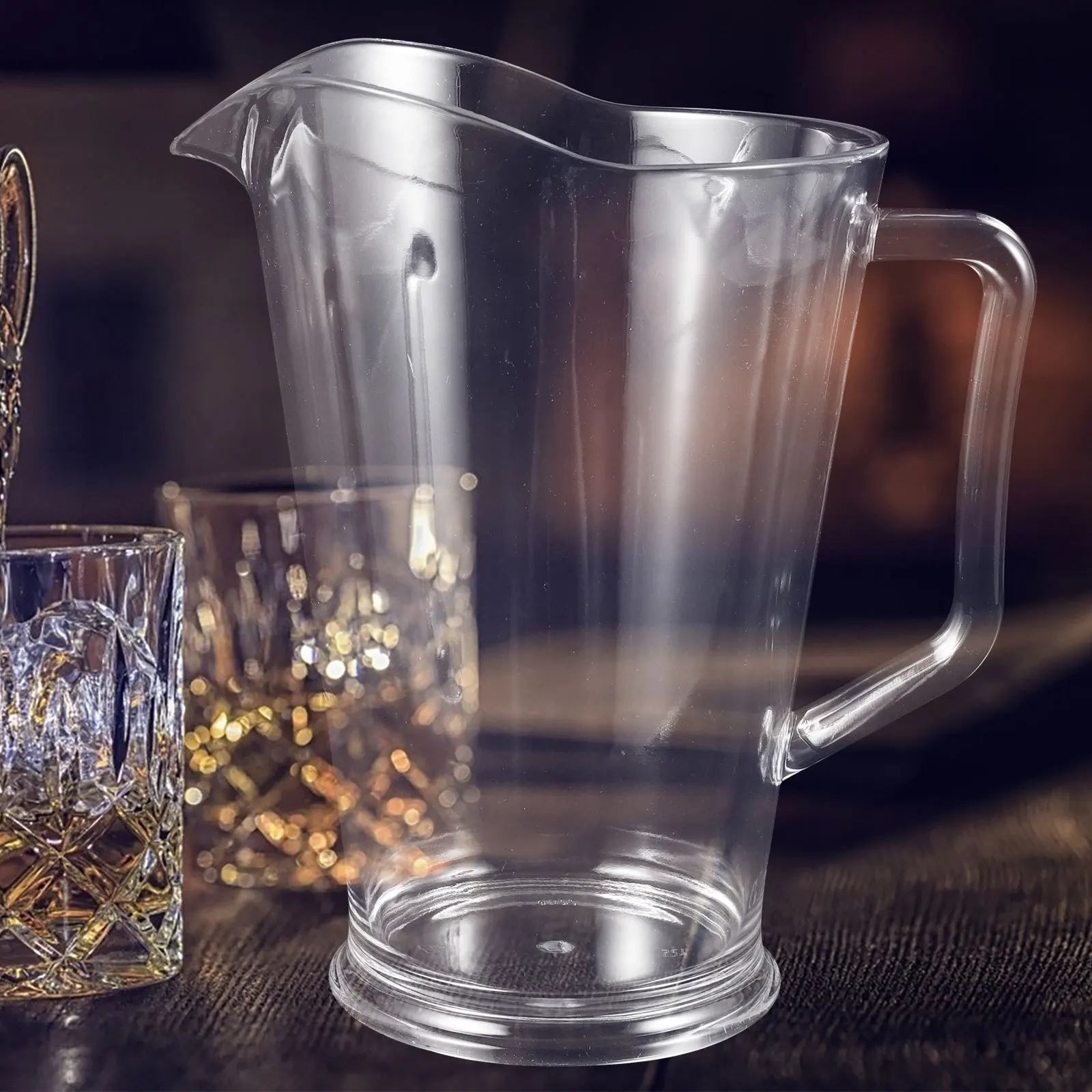 

Plastic Beer Pitcher 1300ml Clear Pc Material Large Capacity Spout Design Controlled Pour for Indoor Outdoor Events