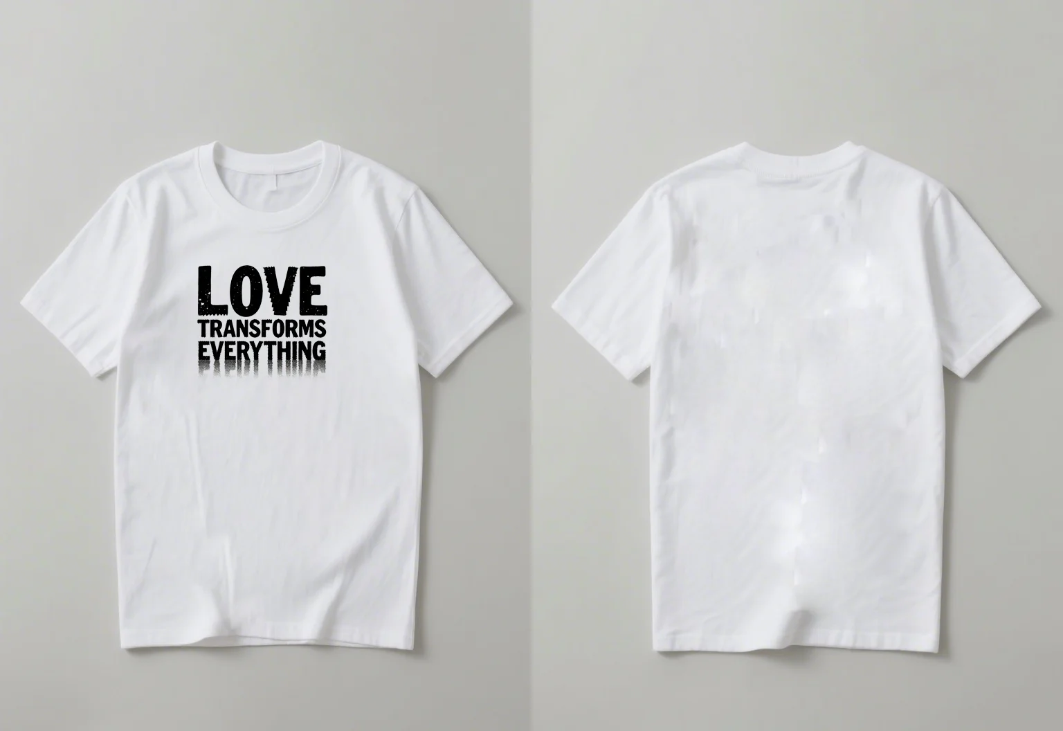2025 New Trend Fashion letter gradient print T-shirt men's and women's casual round-neck top