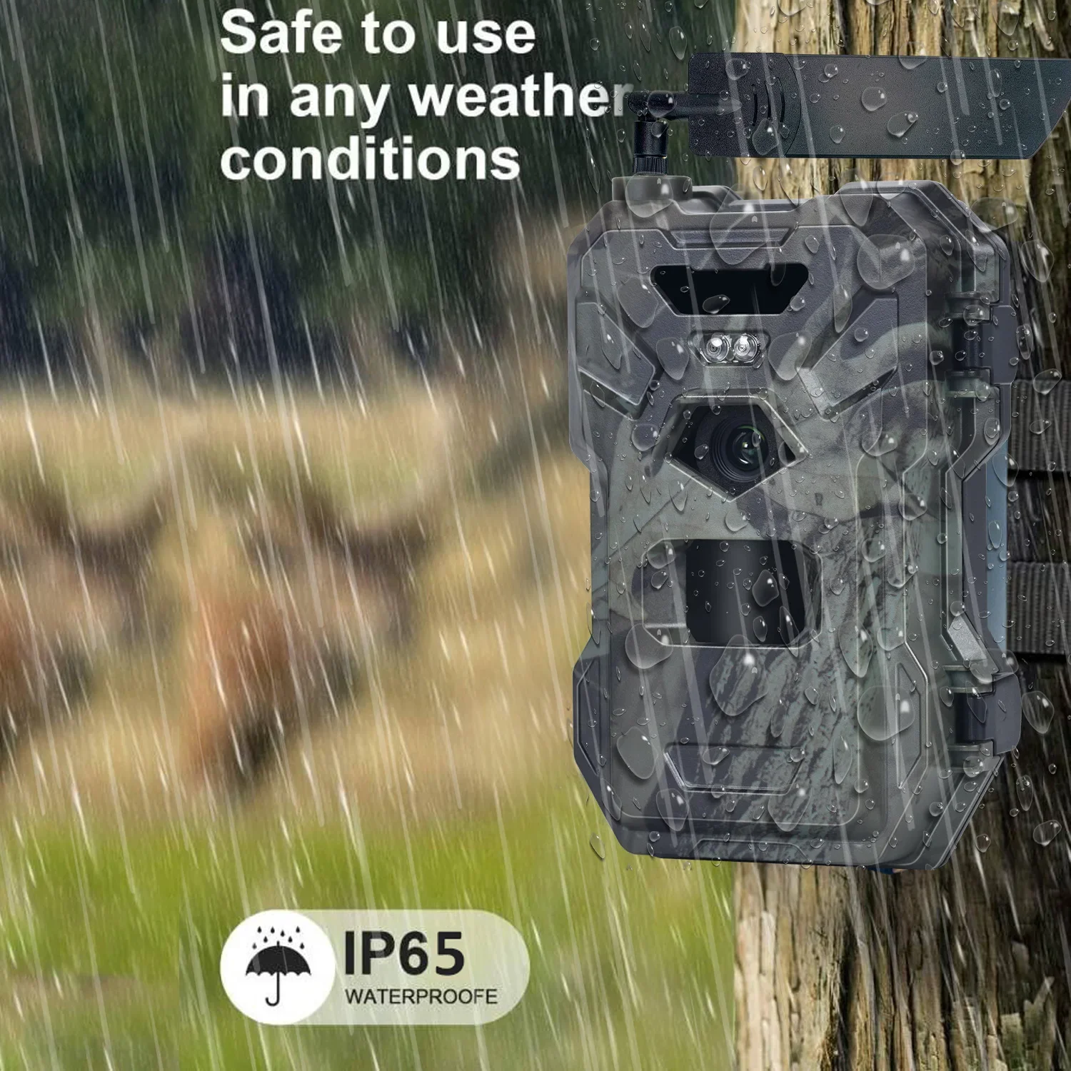 HC-880Pro 4G Wildkamera 30MP 2K Auflösung Nachtsicht Jagd- und Wildtier-Überwachungskamera 120 Grad Sichtfeld – Detail 3