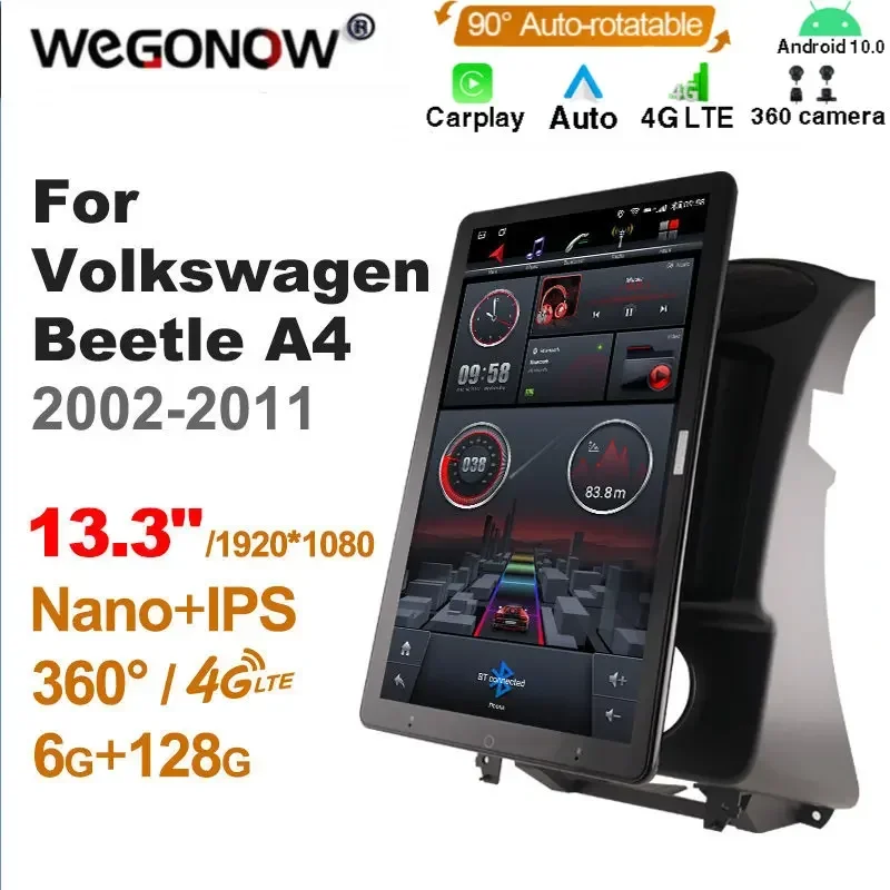 

TS10 Android10.0 Ownice Автомобильный радиоприемник для Volkswagen Beetle A4 2002-2011 13,3 дюйма без DVD с поддержкой USB Quick Charge Nano 1920*1080