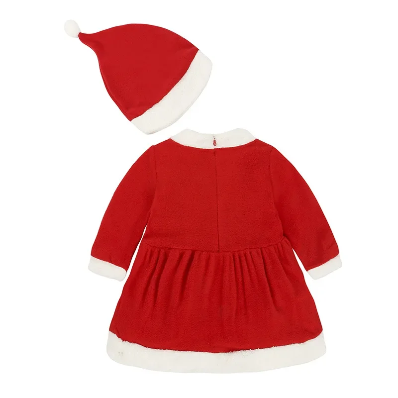 Disfraz navideño de Papá Noel para bebés, niños y niñas, ropa de manga 3/4, vestido para niños pequeños, ropa para niños de 1 a 8 años