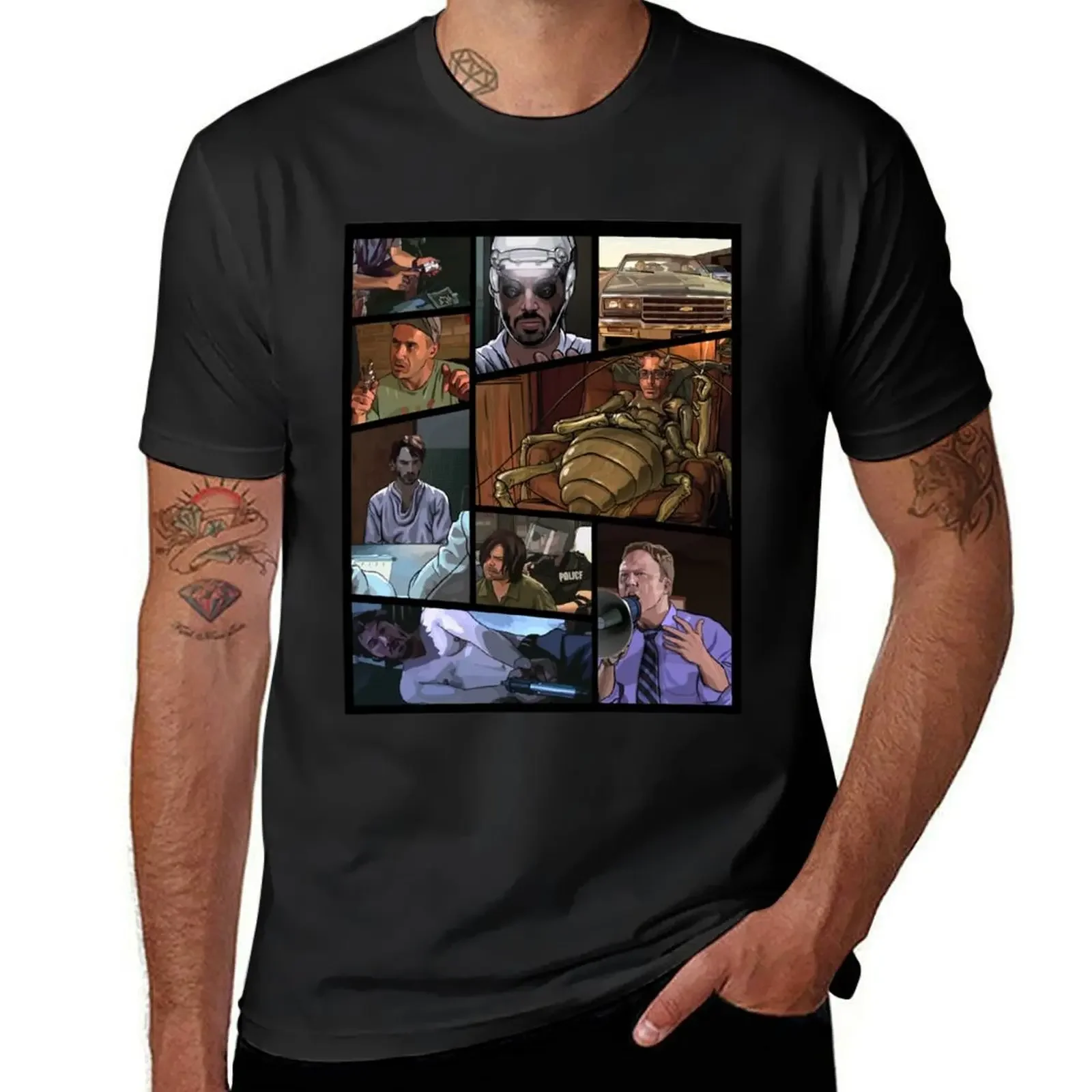 A Scanner Darkly T-Shirt sports fans customs design your own mens designer t shirt