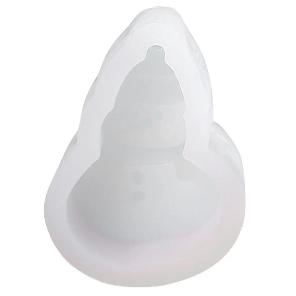 Silikon-Schneemann-Form für DIY Fondant-Kuchendekorationen, Schokolade, C ies, Basteln, antihaftbeschichtet, Backzubehör, flexible Formen, Weihnachten