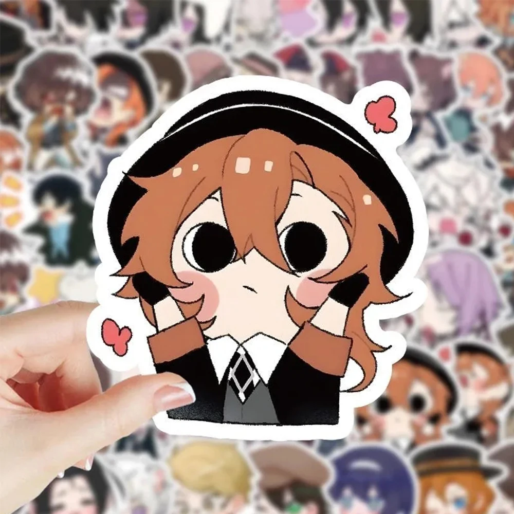 

10/30/60pcs Cute Bungo Stray Dogs Anime Stickers Kawaii Cartoon Decals Scrapbook Phone Laptop Japanese Manga Sticker Decoration