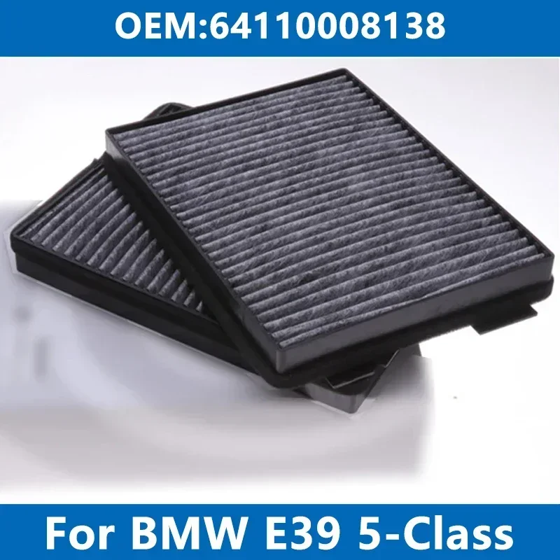 Car Cabin Air Filter Conditioner 64110008138 For BMW E39 520i 520d 523 525tds 5258i 530 535 540 Touring Activated Carbon Filter