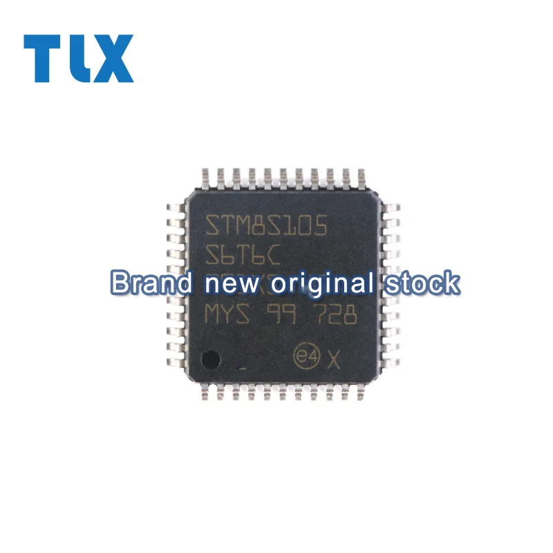 5pcs STM8S105S6T6C LQFP-44 16MHz/32KB flash memory / 8-bit microcontroller chip MCU original