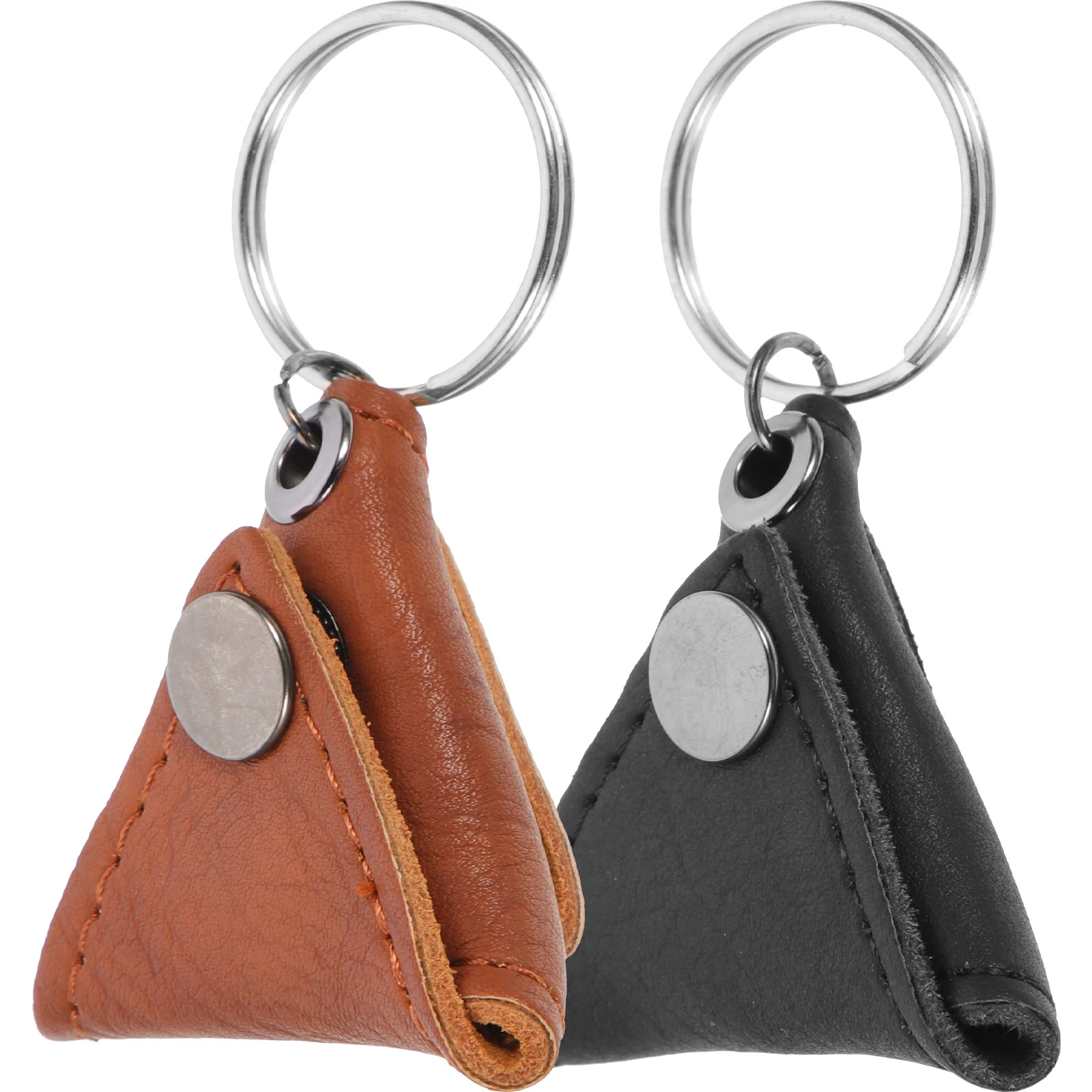 

2 Pcs Guitar Pick Bag Plectrum Organizer Showcase Storage Plectrums Pu Picks Man Holders