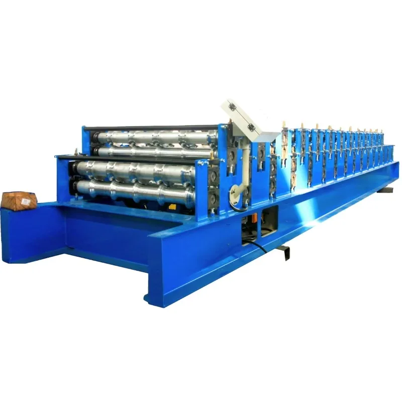 YG Customized Hot Sale High Speed Steel Roof Sheet Roll Forming Machine Tile Roof Sheet Making Machine With Gear Bearing Motor