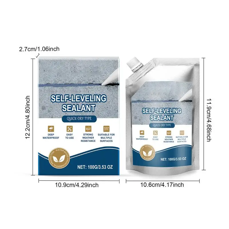 Concrete Crack Filler Self-Leveling Patching And Filling Compound Crack Sealant For Driveway Walkway Patio Waterproof Caulking - Image 6
