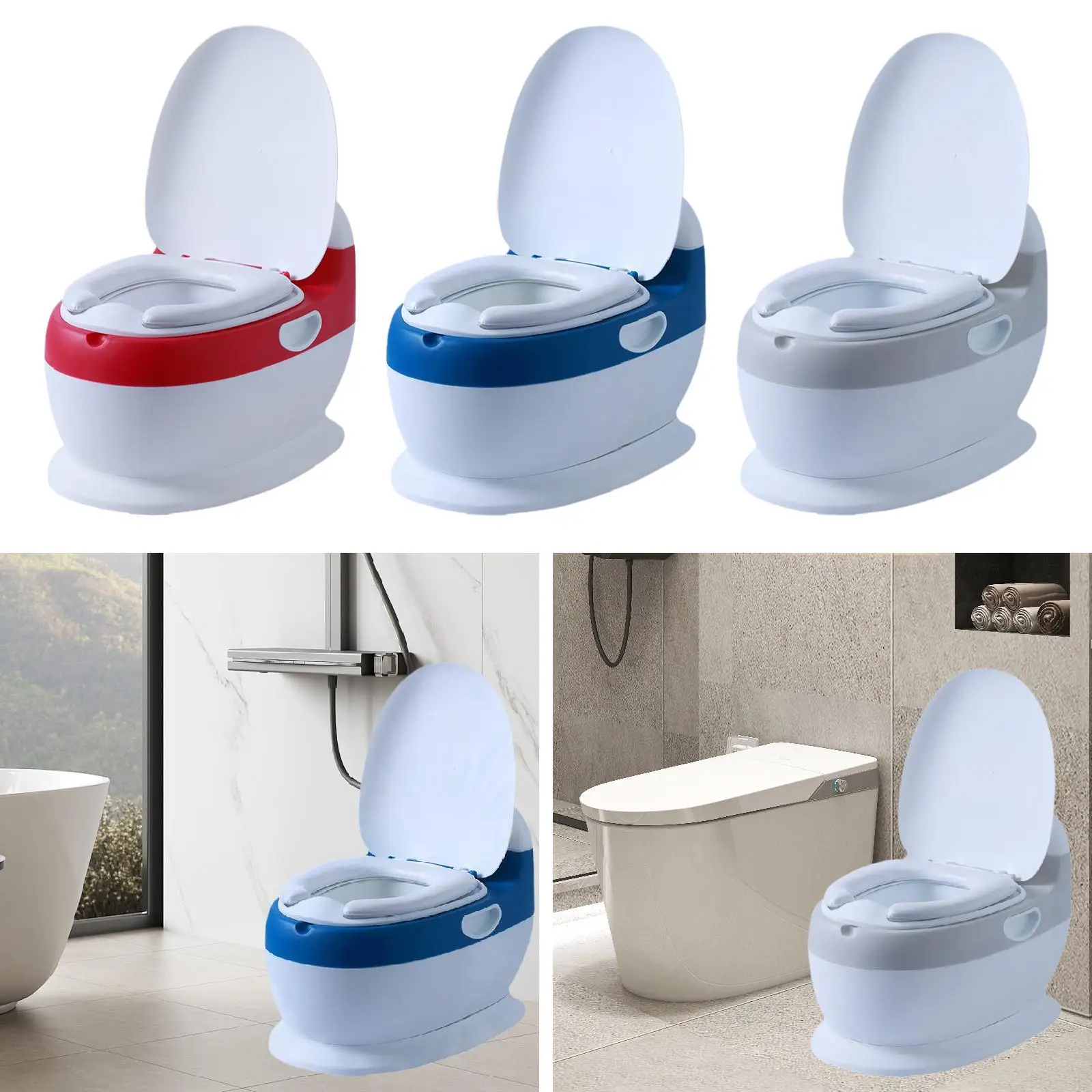 

Прочный реалистичный туалет для малышей для мальчиков и девочек, тренировочное сиденье