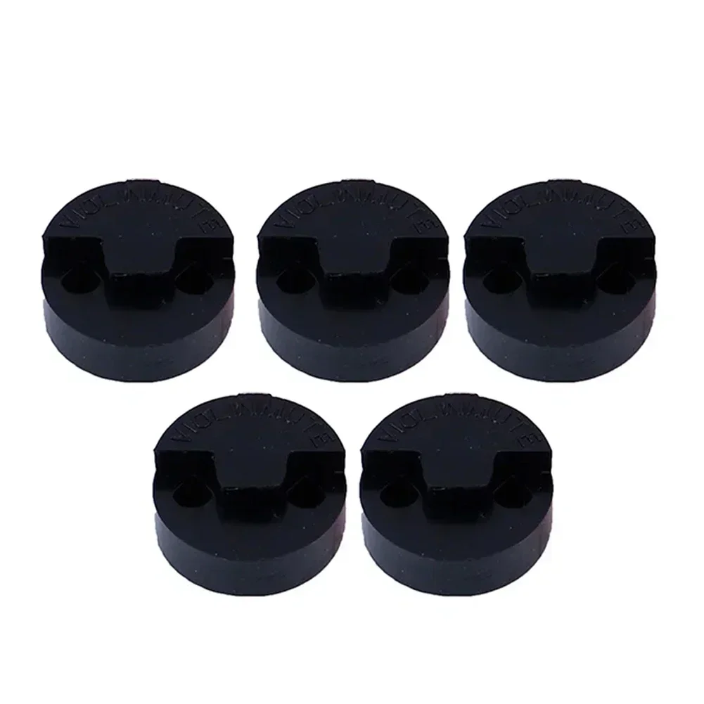 5pcs Rubber Violin Mute Professional Violin Parts Round Rubber Violin Mute Silencer 20x20mm Musical Instrument Accessories