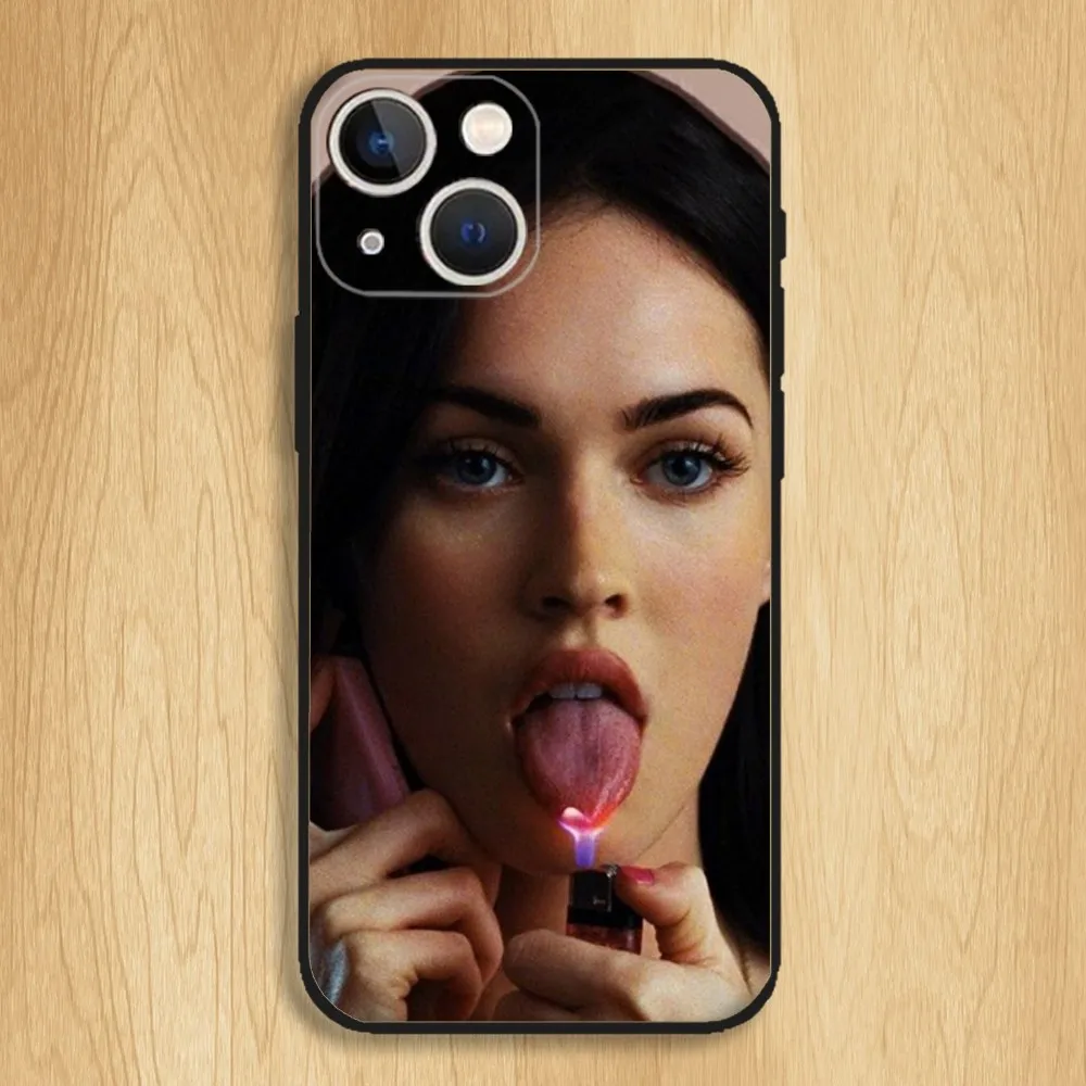 Jennifers Body Megan Fox Phone Case For iPhone15,14,13,12,11,Pro,Max,Plus,Mini,X,XS,XR,8,7,6,S,Plus,SE Soft Black Case