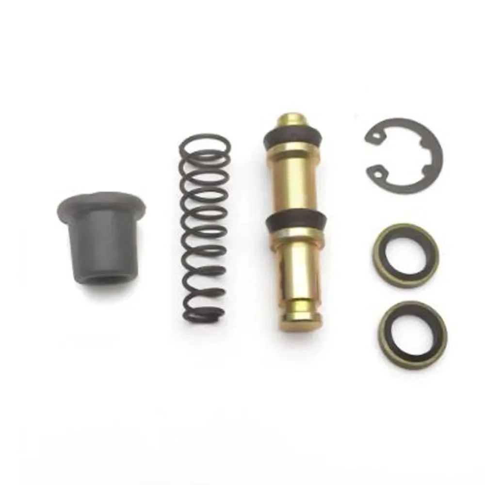 Bomba de freio para scooter de motocicleta, cilindro mestre dianteiro e traseiro, pistão, vedação de óleo, tigela de couro, kit de reparo 14mm 12.7mm 11mm
