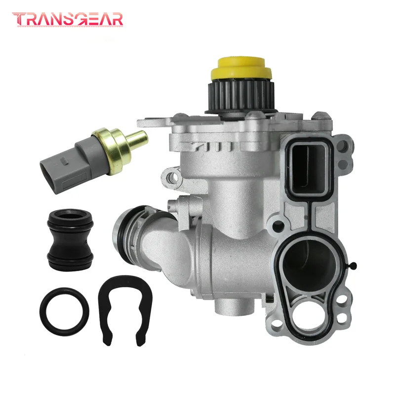 06 h121026ae oem wasserpumpe mit thermostat baugruppe passt für vw jetta passat audi q5 tt 1,8 t 2,0 t 06 h121026ab 06 h121026t