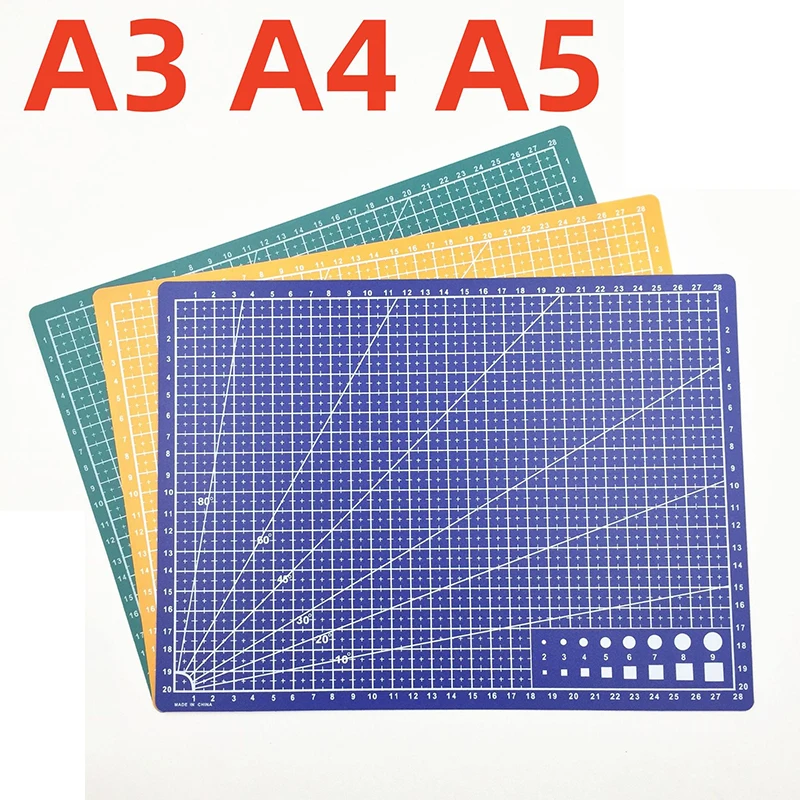 A3 A4 A5PVC Cutting Mat Single Side Patchwork Cut Pad For Workbench Patchwork Sewing Manual DIY Knife Engraving Leather Cutting