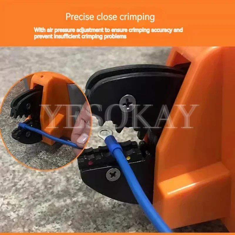 New Pneumatic Crimping Machine Crimping Tool Terminal Crimping Machine Tool with Mold Cable Terminal Connector