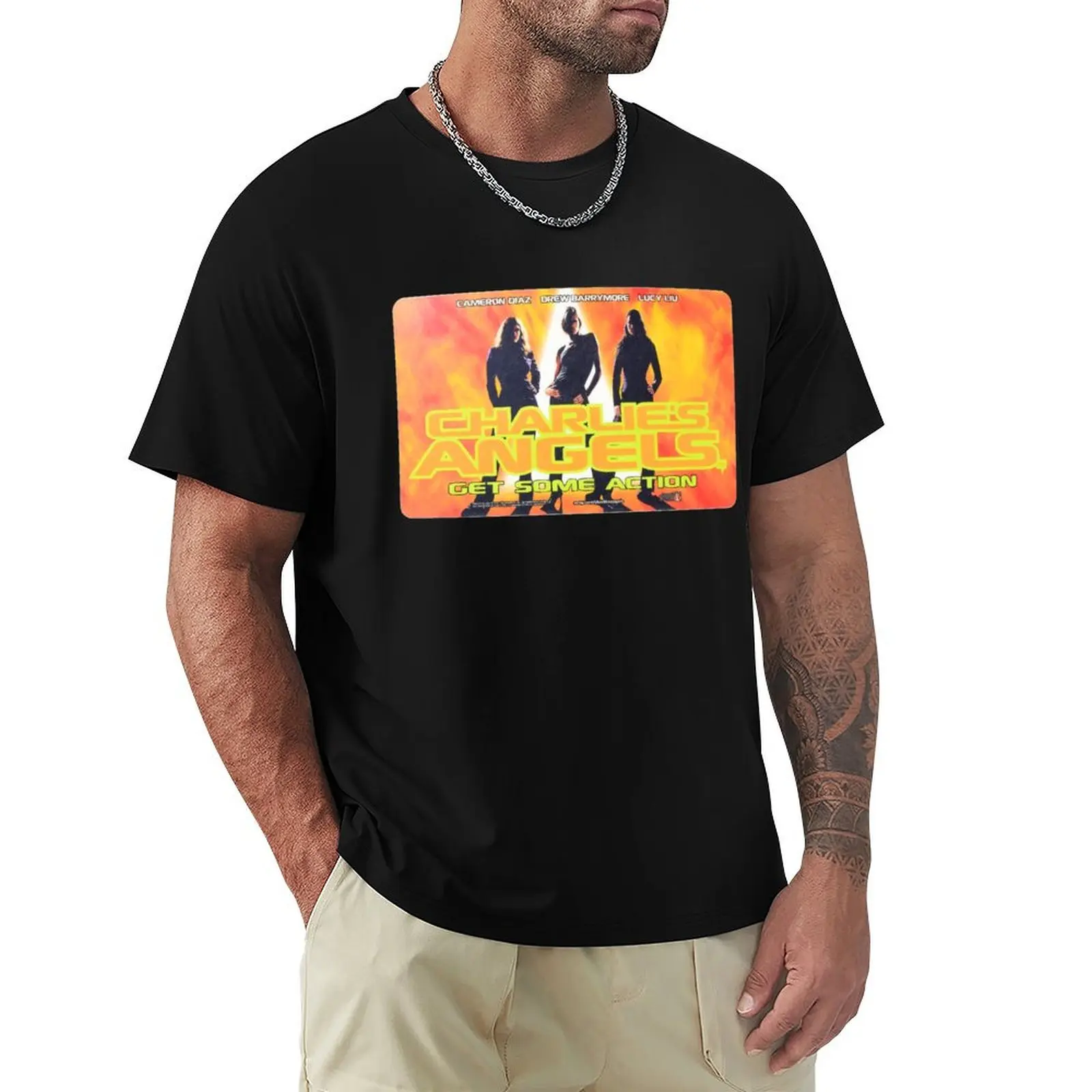 CHARLIE'S ANGELS (2000) #2 Handbill Art: Capturing the Essence of a Timeless Film T-Shirt Plus Size Gym Sports T-Shirt