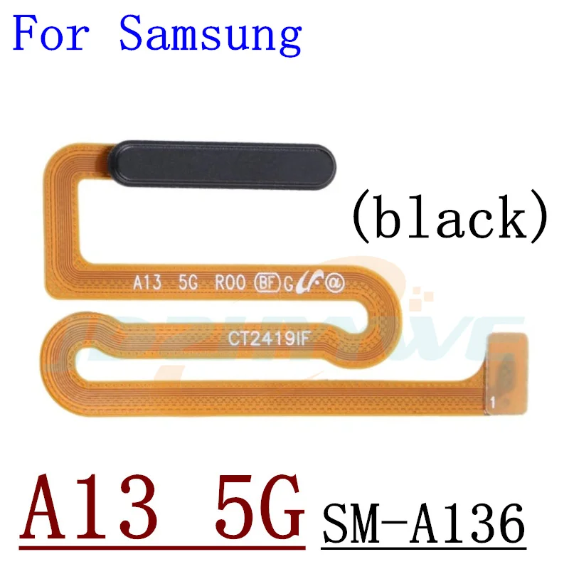 Fingerprint Sensor Scanner For Samsung Galaxy A03s A13 A135 A136 A137 Touch ID Connect Home Button Flex Cable Parts