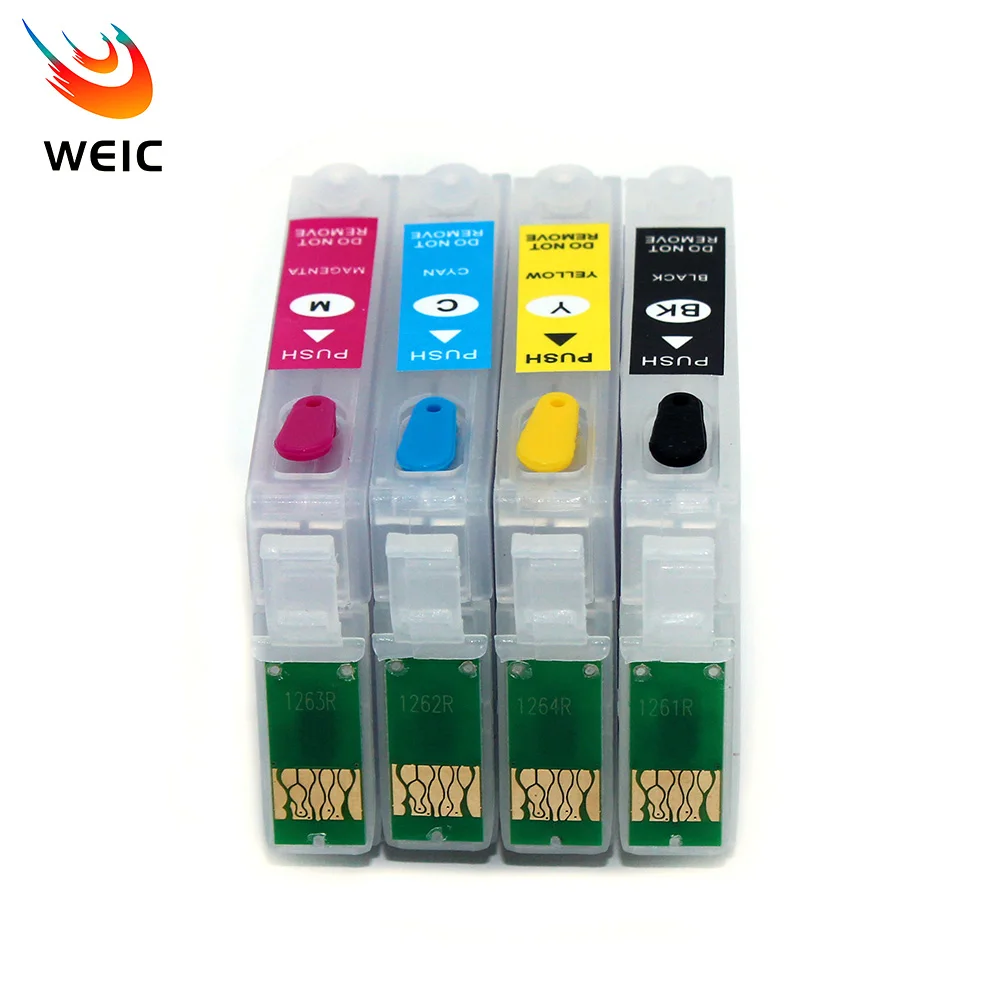 T126 Refill Ink Cartridge for Epson WorkForce 520 435 545 633 645 60 845 840 630 635 WF-7510 WF-7010 WF-3540 WF-3520 WF-7520