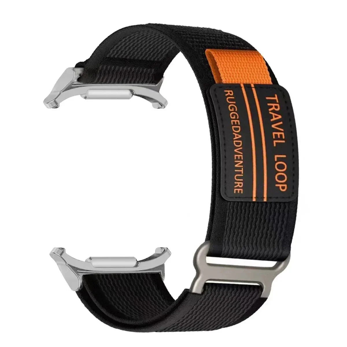 النايلون السفر حلقة حزام لساعة سامسونج جالاكسي 7 الترا 47 مللي متر الرجال الرياضة الفرقة ل غالاكسي 7 47 مللي متر الترا لا فجوات منحني نهاية سوار