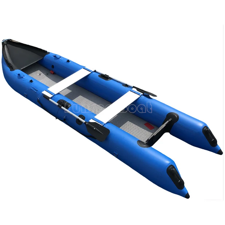 

4.3 Meters 3-Person PVC Inflatable Kayak Boat 430 for Sea & River Fishing for Outdoor Surfing Adventures