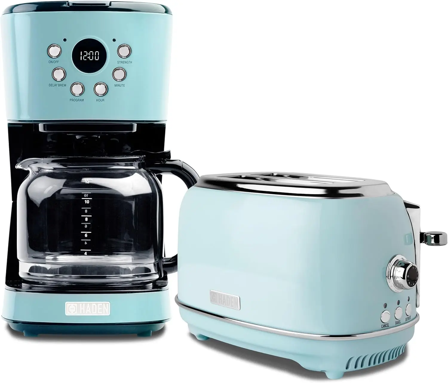 ماكينة صنع القهوة المنزلية القابلة للبرمجة التراثية ، عتيقة ، عتيقة ، قطعتان ، فتحة واسعة ، فولاذ مقاوم للصدأ ، خبز محمص ، 12 فنجان