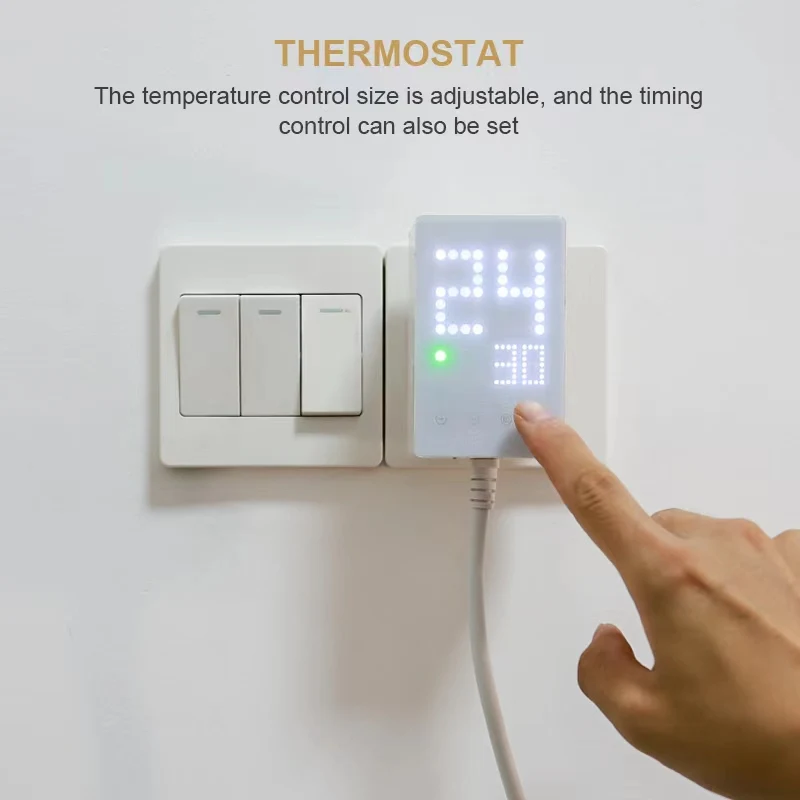 Super Thin 350W Infrared Heater Panel With Theromastat Plug