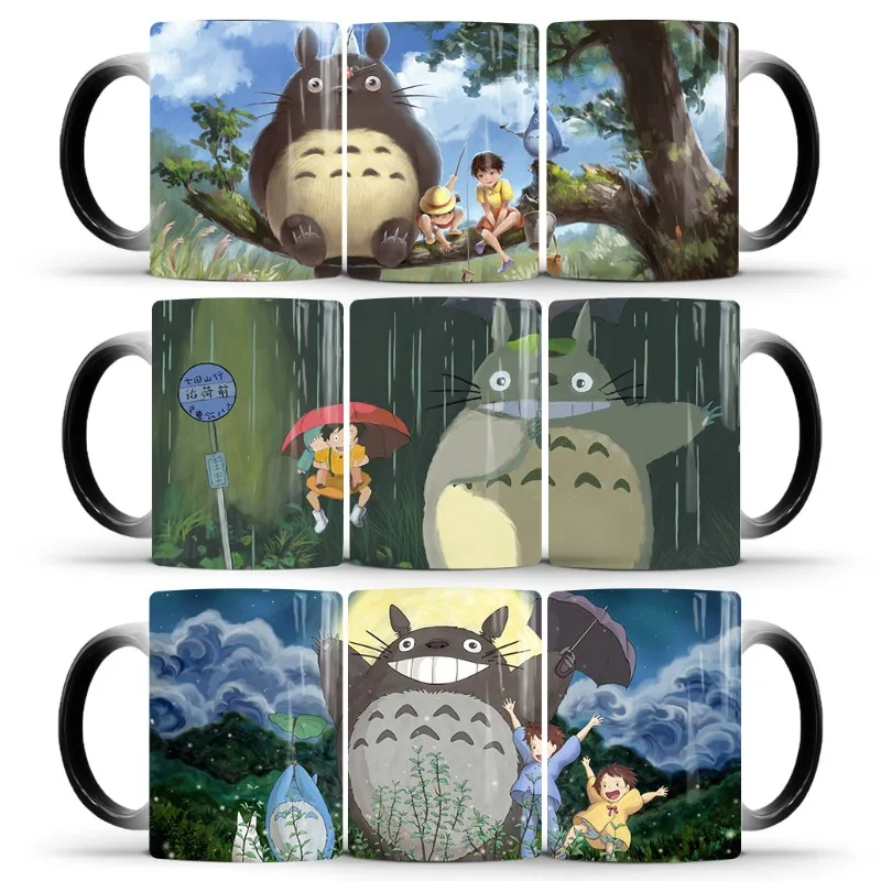 Neue Kreative Keramik-Tasse „Mein Nachbar Totoro“ als Geburtstagsgeschenk, Tragbarer Kaffee- und Wasserbecher für Männer und Frauen