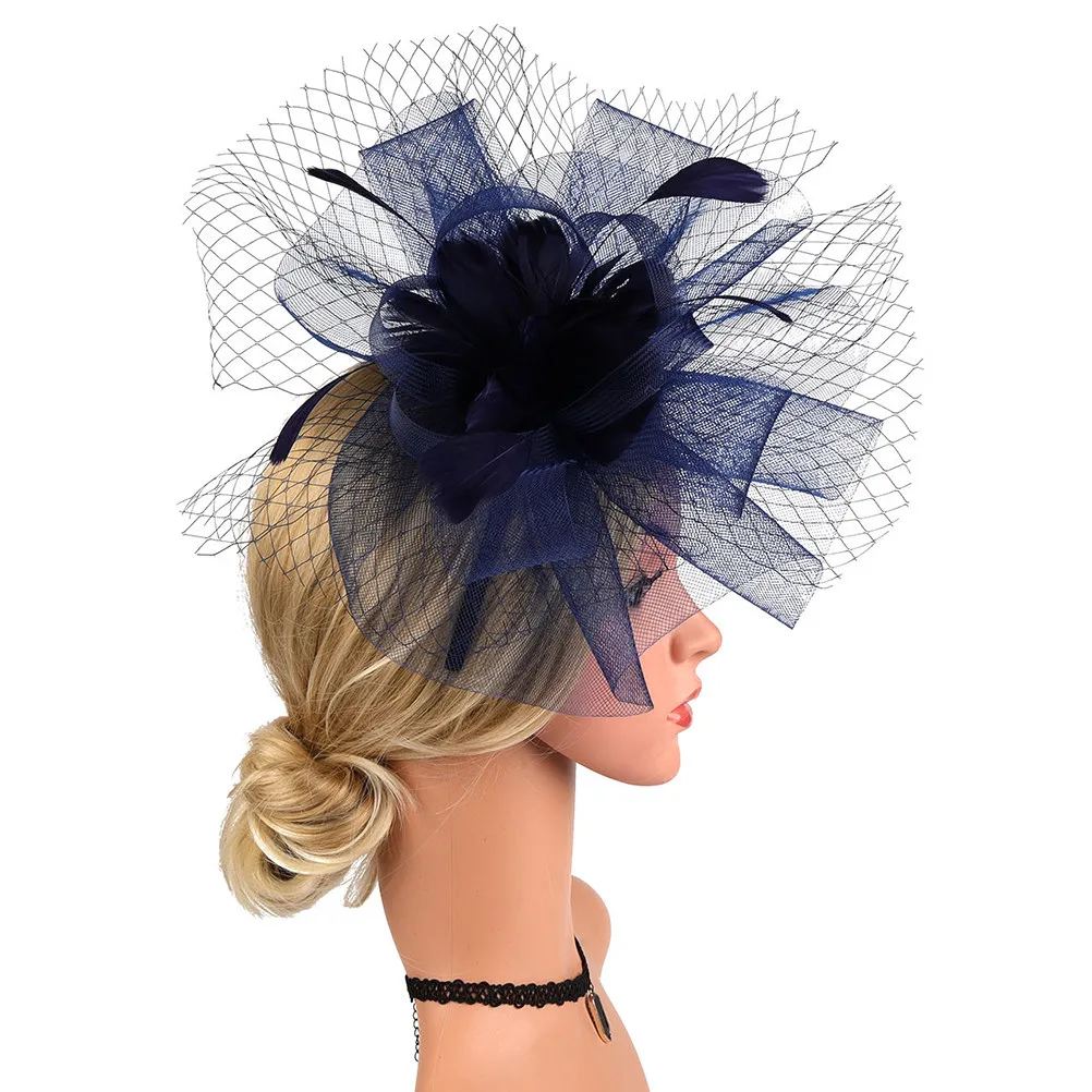 

Fascinator Hat with Removable Headband and Clip Lightweight Tea Party Wedding Cocktail Vintage 1920S Church