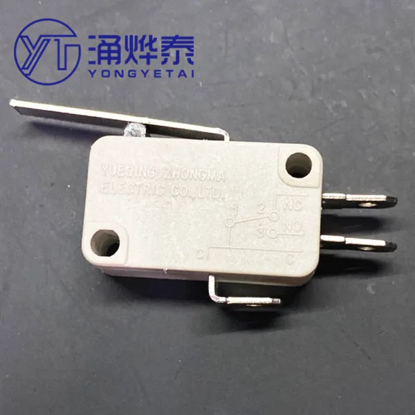 YYT 2PCS KW3A- 5 large micro switch, key switch, limit travel switch, handle length 28mm